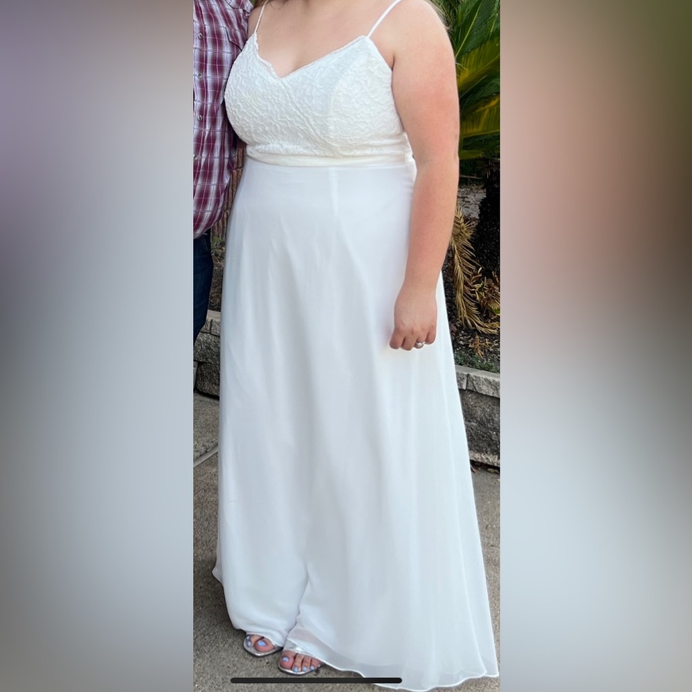 David’s Bridal A-line simple wedding dress